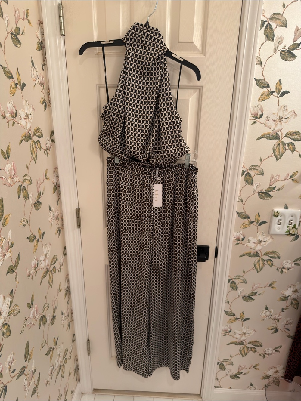 Billy J Black Geo Amelie Top and Zuri Pant Set
